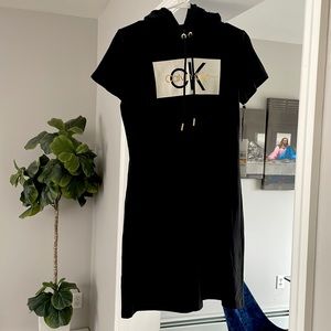 Calvin Klein black hoodie dress